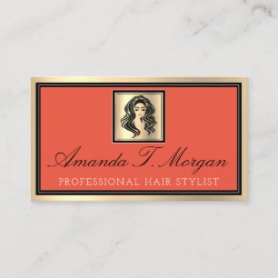Carte De Visite Artiste de maquillage professionnel Eyelash Coiffe
