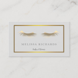 Carte De Visite Artiste de maquillage professionnel Eyelashes Noir