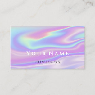 Carte De Visite Artiste de maquillage professionnel Holographe de 