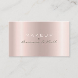 Carte De Visite Artiste de maquillage Rose de luxe Gold Ombre