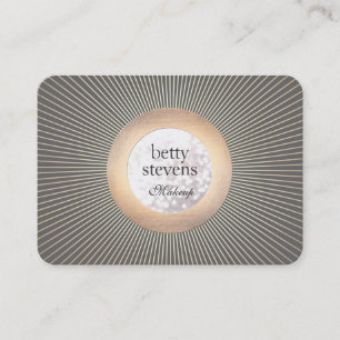 Carte De Visite Artiste de maquillage Vintage or Glamorisant Bokeh