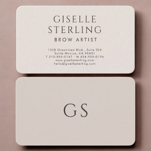 Carte De Visite Artiste de sourcils