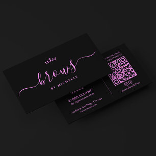 Carte De Visite Artiste de sourcils Studio de sourcils minimal noi