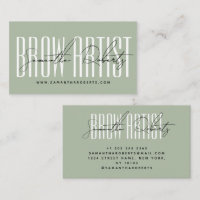 Artiste de sourcils typographie moderne script ver