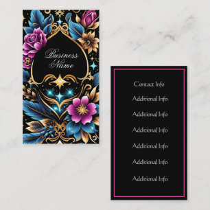 Carte De Visite Artiste de tatouage floral