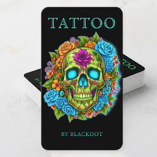Carte De Visite Artiste de tatouage professionnel Boutique de tato