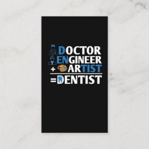 Carte De Visite Artiste Dentiste Dentiste Dentiste Dentistère Den