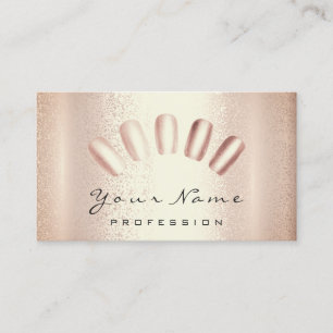 Carte De Visite Artiste des clous Manucure rose Pedicure Moderne