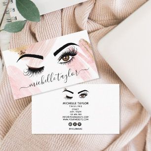Carte De Visite Artiste maquillage Beauté Salon Lash Extension oei