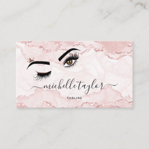 Carte De Visite Artiste maquillage Beauté Salon Lash Extension oei
