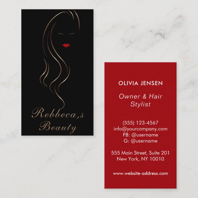 Carte De Visite Artiste maquillage Beauté Salon Lash Extension oei (Devant / Derrière)