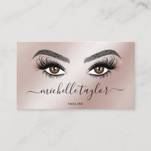 Carte De Visite Artiste maquillage Beauté Salon Lash Extension Plu