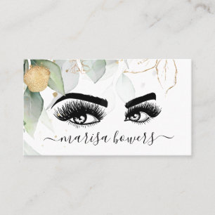 Carte De Visite Artiste maquillage Belle OEil Beauté Verdure Flora