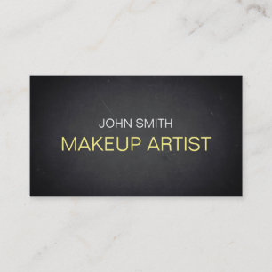 Carte De Visite Artiste maquillage en tableau noir