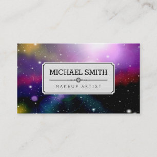 Carte De Visite Artiste maquillage Galaxie moderne #6