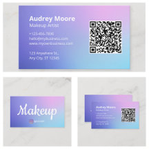 Artiste maquillage minimaliste du code QR