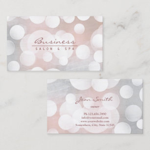 Carte De Visite Artiste maquillage Moderne Argent Beauté Salon Spa