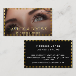 Carte De Visite Artiste Maquilleuse Professionnelle Code QR Cils &