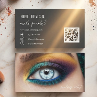 Carte De Visite Artiste maquilleuse qrcode