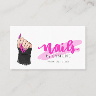 Carte De Visite Artiste Nail Tech   Nails Designer Joli Salon