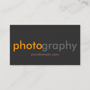 Carte De Visite Artiste photographe gris unique