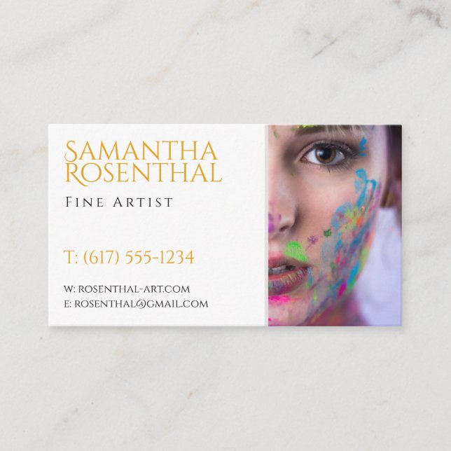 Carte De Visite Artiste | Professionnel (Devant)
