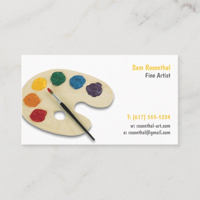 Carte De Visite Artiste | Professionnel (Devant)