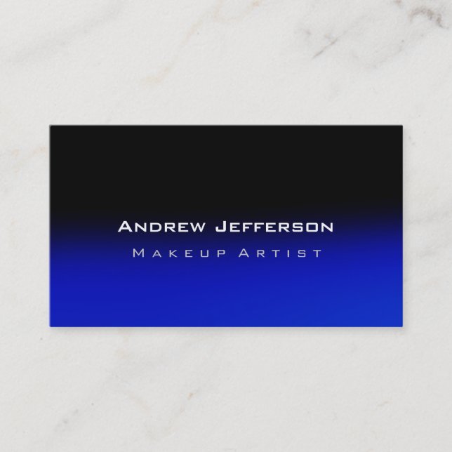 Carte de visite Artiste professionnel Blue Black C (Devant)