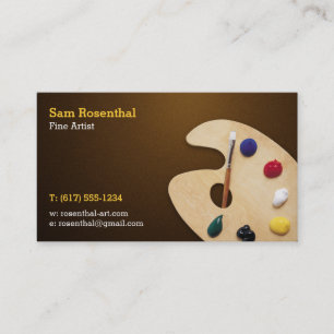 Carte De Visite Artiste raffiné   Professionnel
