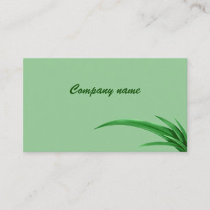 Carte De Visite Artistic Monochrome Classique Peint Grass Tuft
