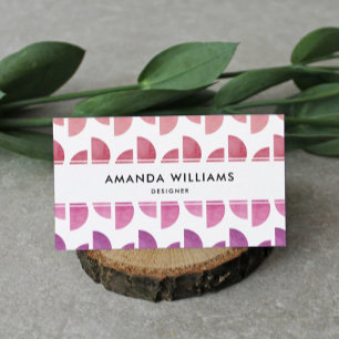 Carte de visite artistique Abstrait moderne