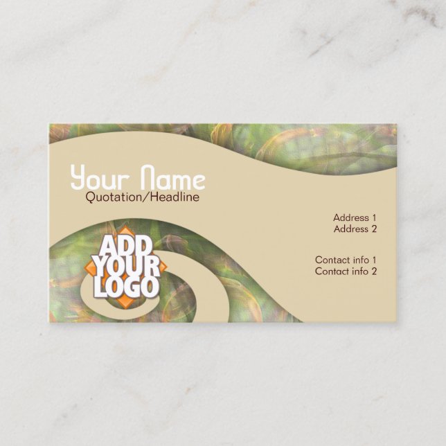 Carte de visite artistique River Swirl (Devant)