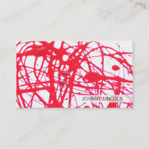 Carte De Visite Artistique   Rouge II