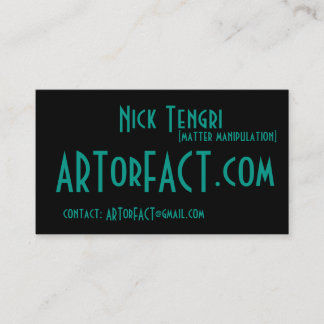 Carte De Visite ARTorFACT.com