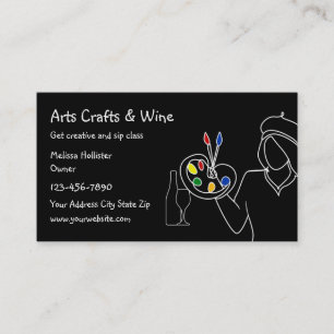 Carte De Visite Arts Artisanat & Cours de vin