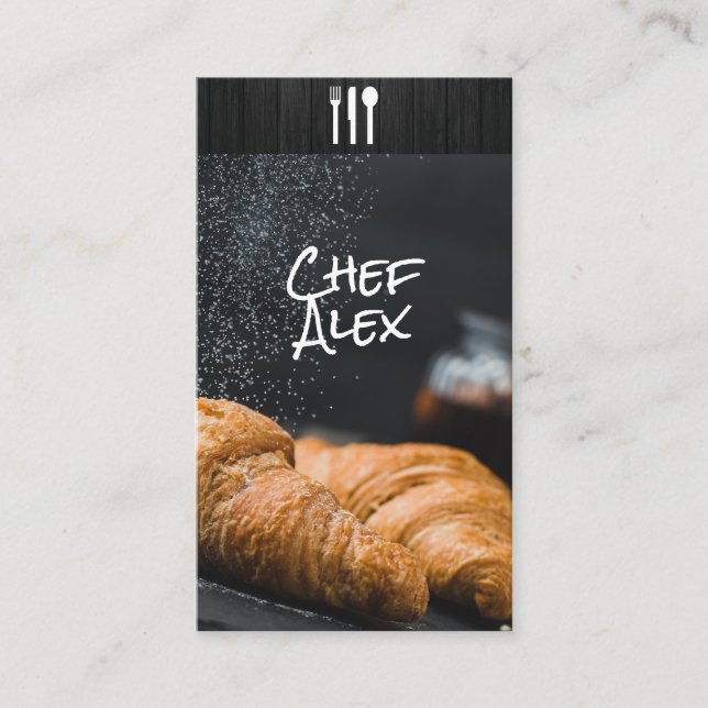 Carte De Visite Arts culinaires | Chef pâtissier (Devant)