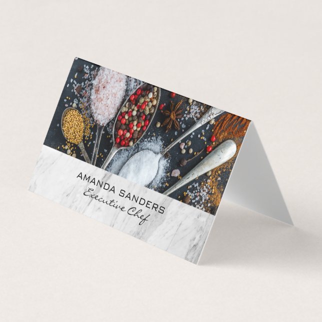Carte De Visite Arts culinaires | Épices (Devant)