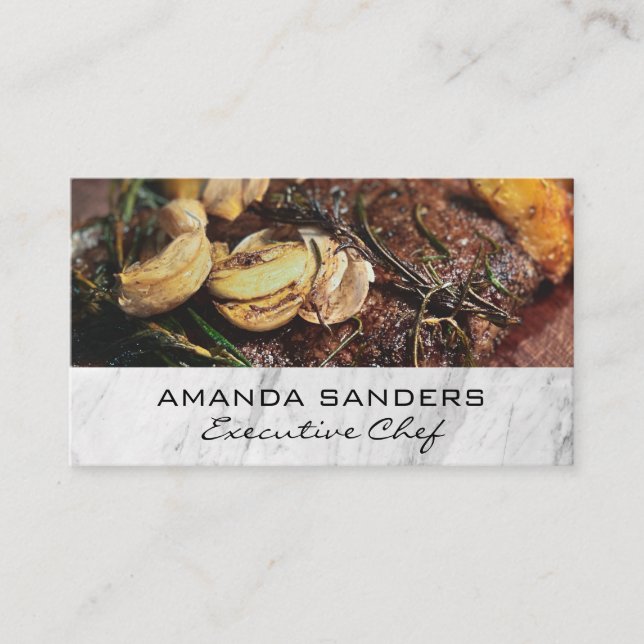 Carte De Visite Arts culinaires | Steak fine cuisine (Devant)