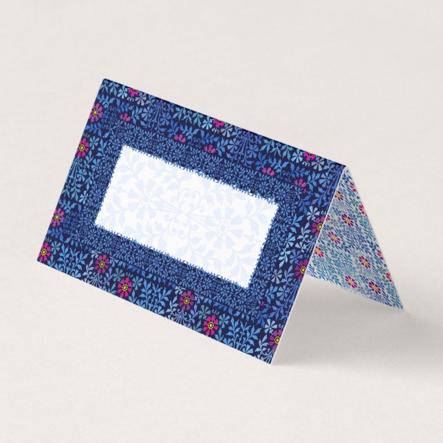 Carte De Visite Arts et artisanat élégant Motif floral Entreprise  (Devant)