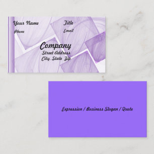 Carte De Visite Artwork de tuiles violettes clair
