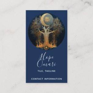 Carte De Visite Ascension au clair de lune Conception de l'Arbre