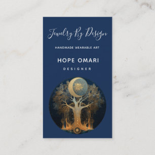 Carte De Visite Ascension au clair de lune Conception de l'Arbre