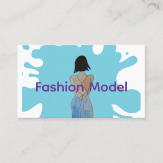 Carte De Visite Asiatique Fashionista avec Bob