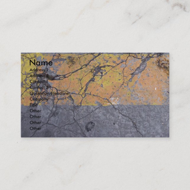 Carte De Visite AsphaltDamaged (Devant)