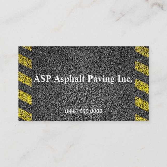Carte de visite asphalte (Devant)