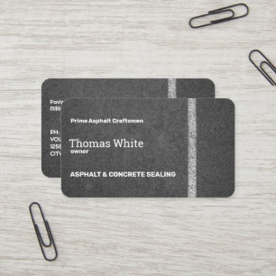 Carte De Visite Asphalte