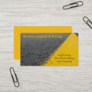 Carte De Visite Asphalte et pavage / Services de construction de l