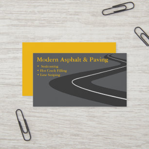 Carte De Visite Asphalte et pavage / Services de construction de l