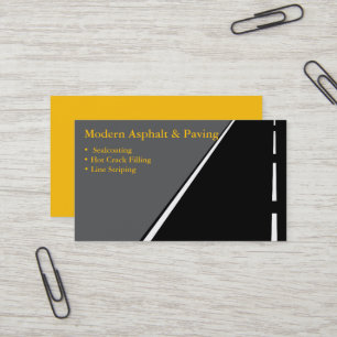 Carte De Visite Asphalte et pavage / Services de construction de l