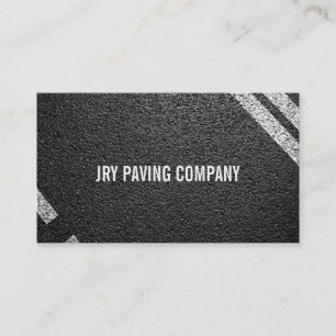 Carte De Visite Asphalte, pavage, construction, travaux routiers
